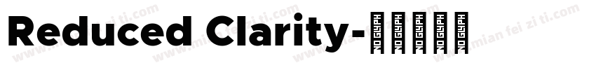 Reduced Clarity字体转换